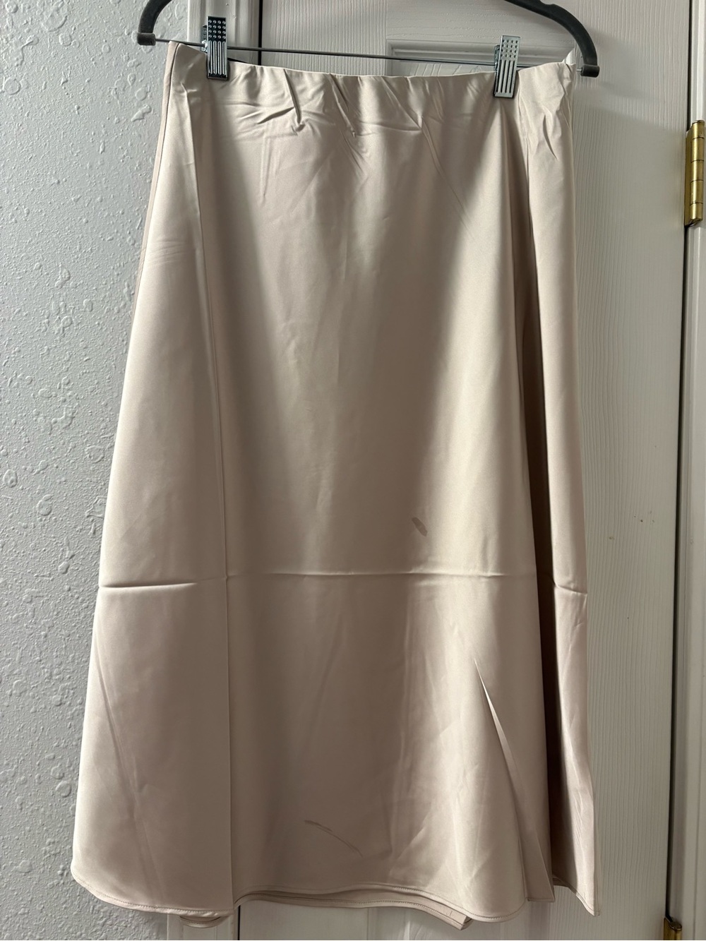 Classic Cream A-Line Midi Skirt